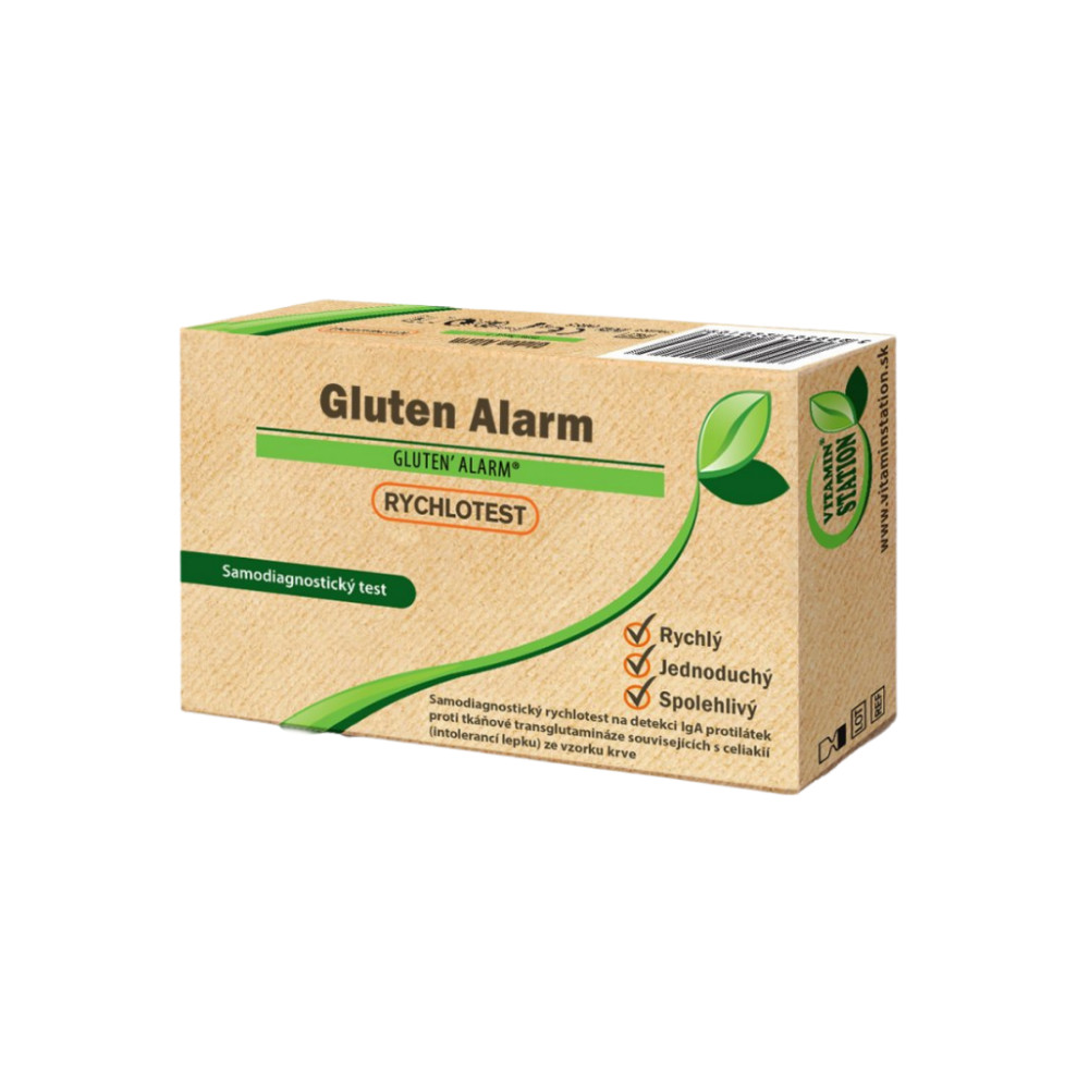 Zobrazit detail výrobku Vitamin Station Rychlotest Gluten Alarm - samodiagnostický test 1 kus + 2 měsíce na vrácení zboží