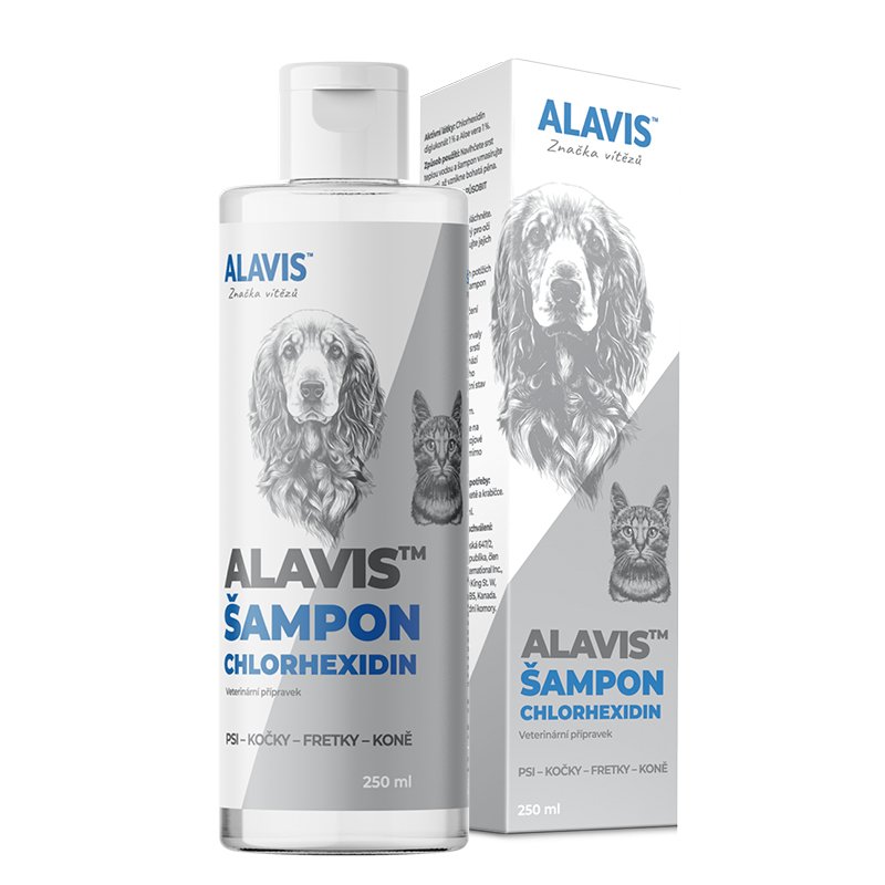 Zobrazit detail výrobku Alavis Šampon Chlorhexidin 250 ml