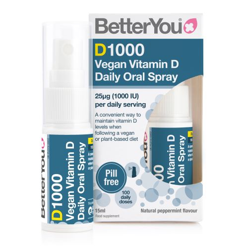 Zobrazit detail výrobku Better You Vitamín D1000 Vegan orální sprej 15 ml + 2 měsíce na vrácení zboží