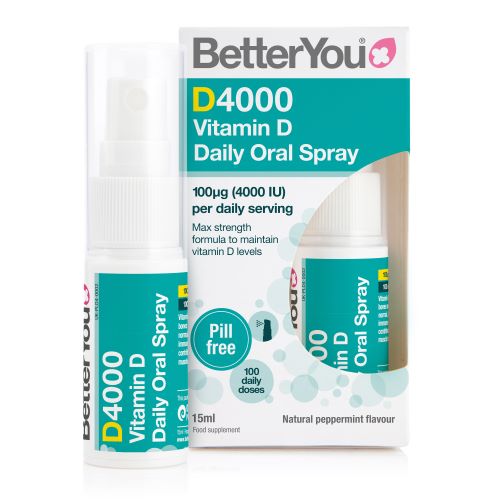 Zobrazit detail výrobku Better You Vitamín D4000 orální sprej 15 ml + 2 měsíce na vrácení zboží