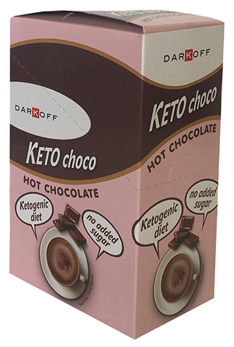 Darkoff Instantní nápoj z kakaa Keto Choco Hot Chocolate 10 x 12 g