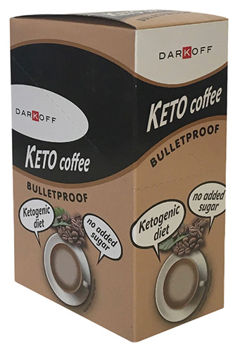 Zobrazit detail výrobku Darkoff Instantní nápoj z kávy Keto Coffee Bulletproof 10 x 12 g