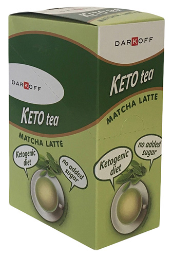 Zobrazit detail výrobku Darkoff Instantní nápoj ze zeleného čaje Keto Tea Matcha latte 10 x 12 g