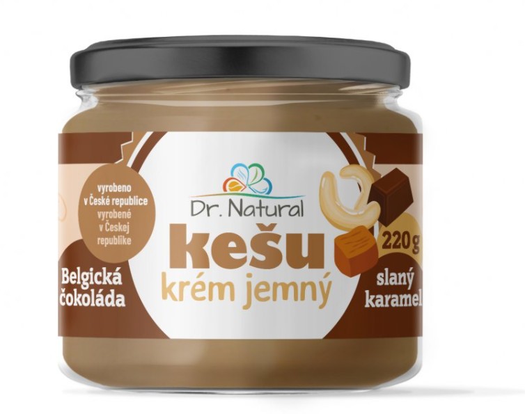 Zobrazit detail výrobku Dr. Natural Kešu krém belgická čokoláda slaný karamel 220 g