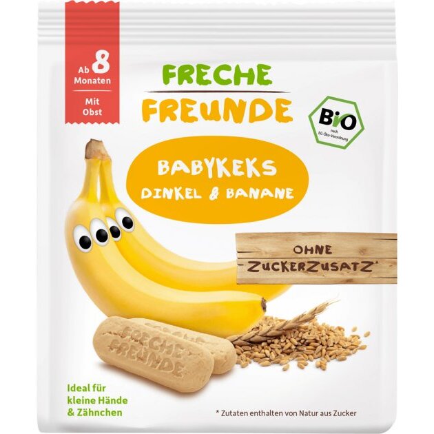 Freche Freunde Sušenky - Špalda a banán BIO 100 g