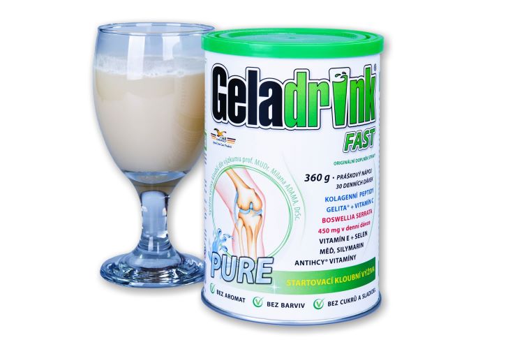 Zobrazit detail výrobku Geladrink Fast Pure práškový nápoj 360 g + 2 měsíce na vrácení zboží
