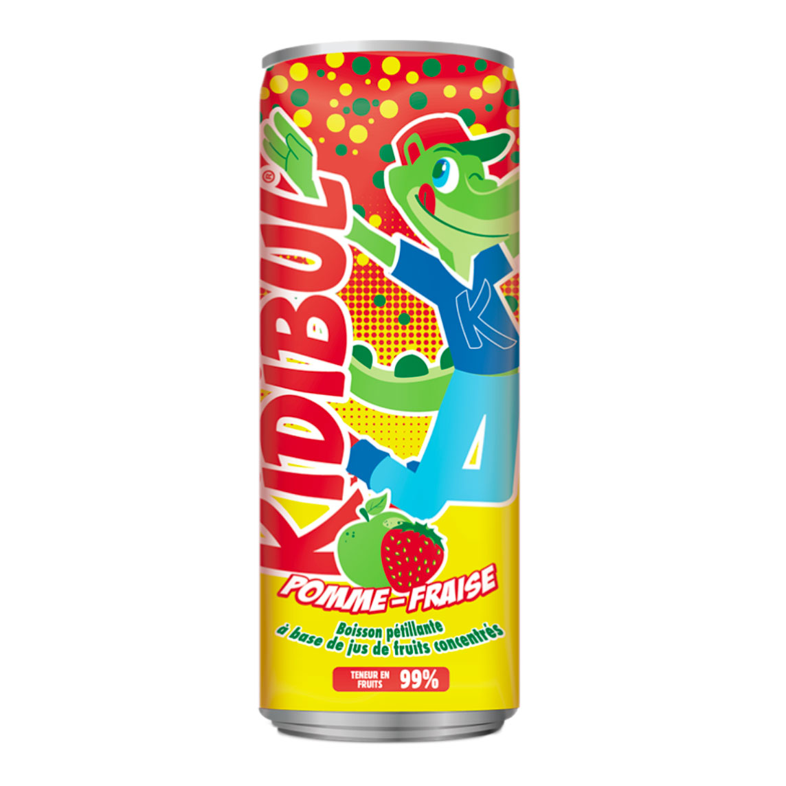 Zobrazit detail výrobku Kidibul Dětský šumivý nápoj 99% jablko a jahoda 250 ml