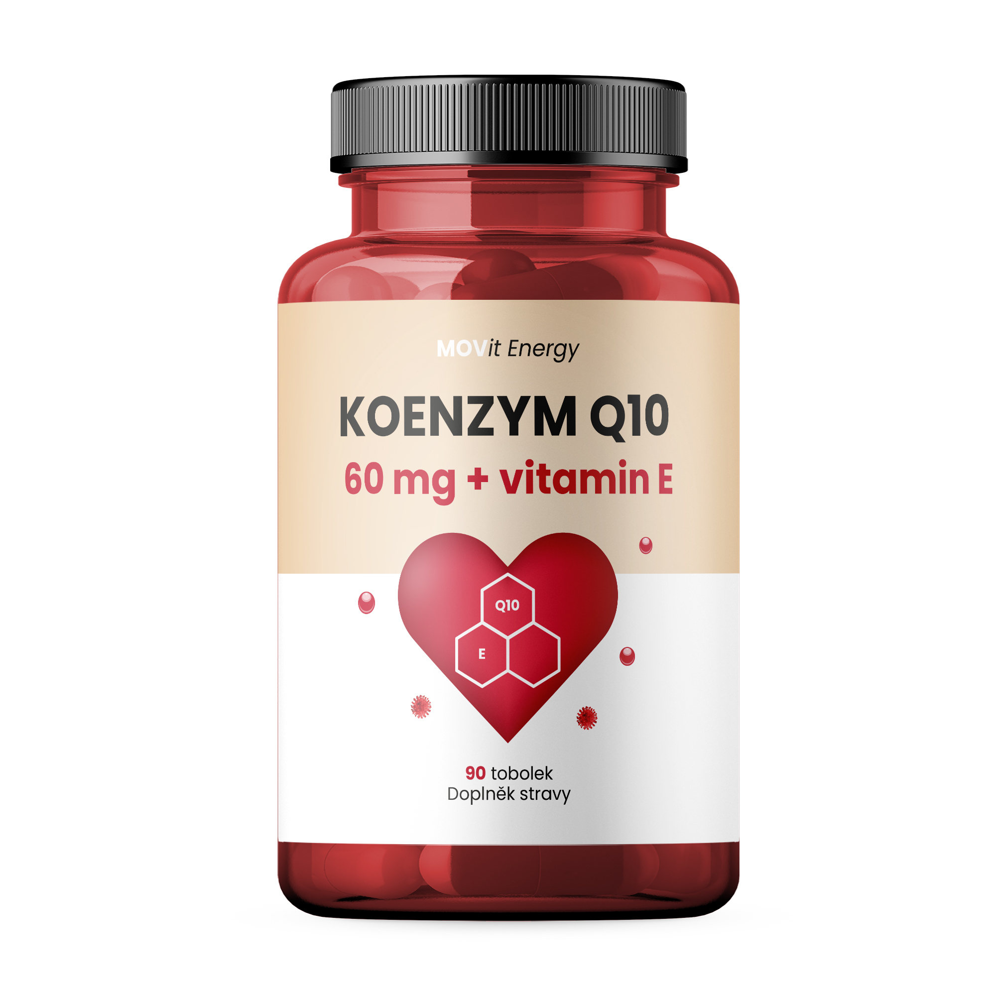 Zobrazit detail výrobku MOVit Energy Koenzym Q10 60 mg + vitamín E Premium 90 kapslí + 2 měsíce na vrácení zboží