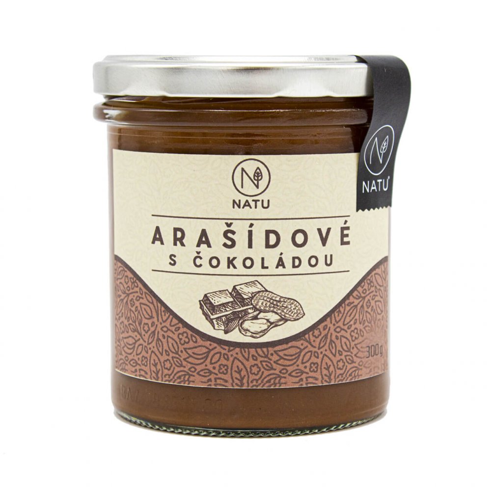 Zobrazit detail výrobku Natu Arašídový krém s hořkou čokoládou 300 g