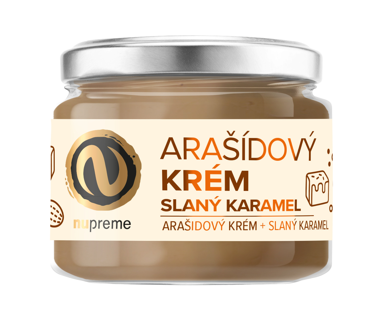Zobrazit detail výrobku Nupreme Arašídový krém slaný karamel 220 g