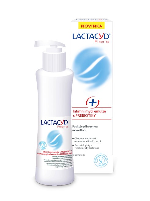 Zobrazit detail výrobku Omega Pharma Intimní mycí emulze Lactacyd Pharma Prebiotic Plus 250 ml