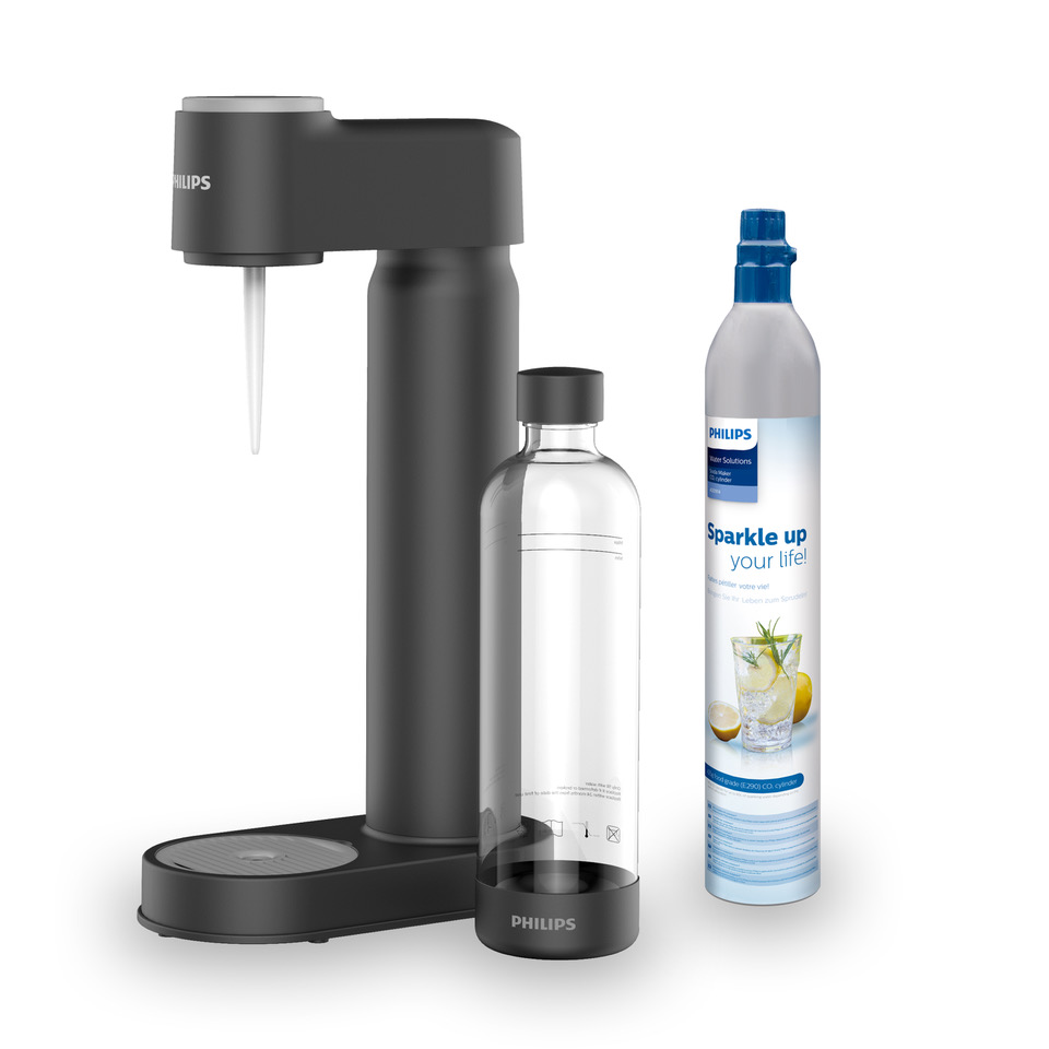 Zobrazit detail výrobku Philips Výrobník sody Lite ADD4901 s CO2 bombičkou černá ADD4901BK