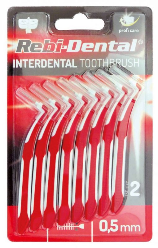 Zobrazit detail výrobku Rebi-Dental Mezizubní kartáčky 0,5 mm 8 ks + 2 měsíce na vrácení zboží