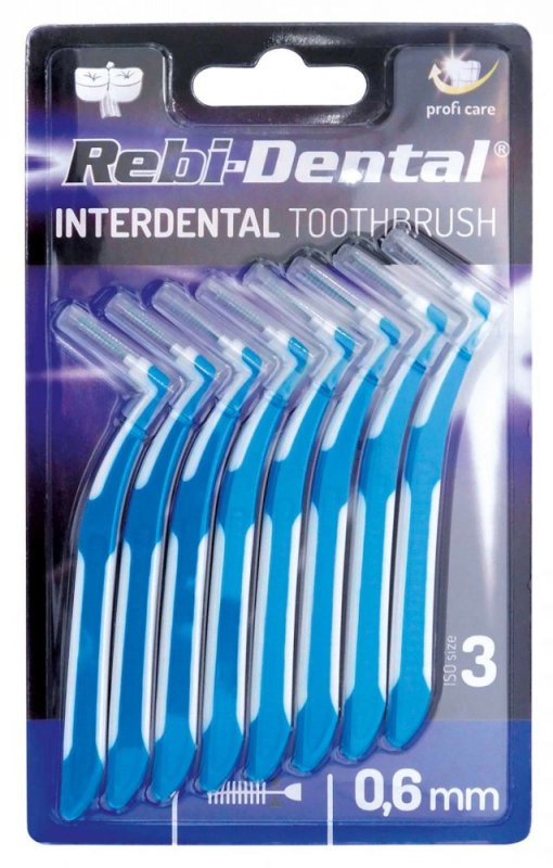 Zobrazit detail výrobku Rebi-Dental Mezizubní kartáčky 0,6 mm 8 ks + 2 měsíce na vrácení zboží