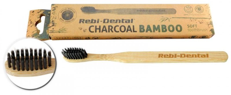Zobrazit detail výrobku Rebi-Dental Zubní kartáček M63 charcoal bamboo měkký 1 ks + 2 měsíce na vrácení zboží