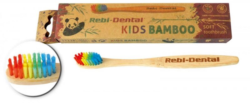 Zobrazit detail výrobku Rebi-Dental Zubní kartáček M64 kids bamboo měkký 1 ks + 2 měsíce na vrácení zboží
