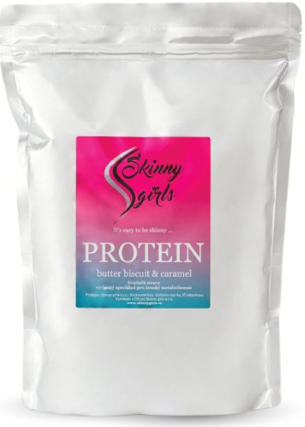 Skinny girls Protein s příchutí máslových sušenek a karamelu 1 000 g