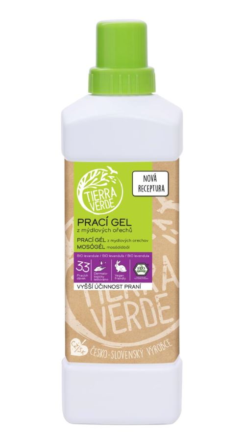 Zobrazit detail výrobku Tierra Verde Prací gel z mýdlových ořechů s levandulovou silicí 1 l + 2 měsíce na vrácení zboží