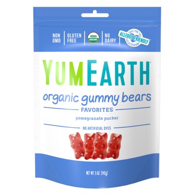 Zobrazit detail výrobku YumEarth Ovocní želé medvídci s příchutí granátového jablka BIO 50 g Zobrazit detail výrobku YumEarth Ovocní želé medvídci s příchutí granátového jablka BIO 50 g