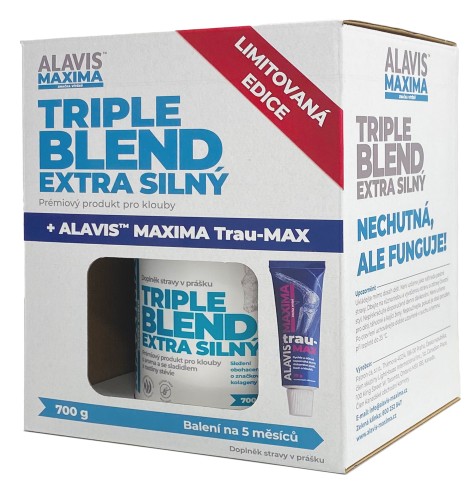 Zobrazit detail výrobku Alavis ALAVIS MAXIMA Triple Blend Extra Silný 700 g + ALAVIS MAXIMA Trau-Max 30 g