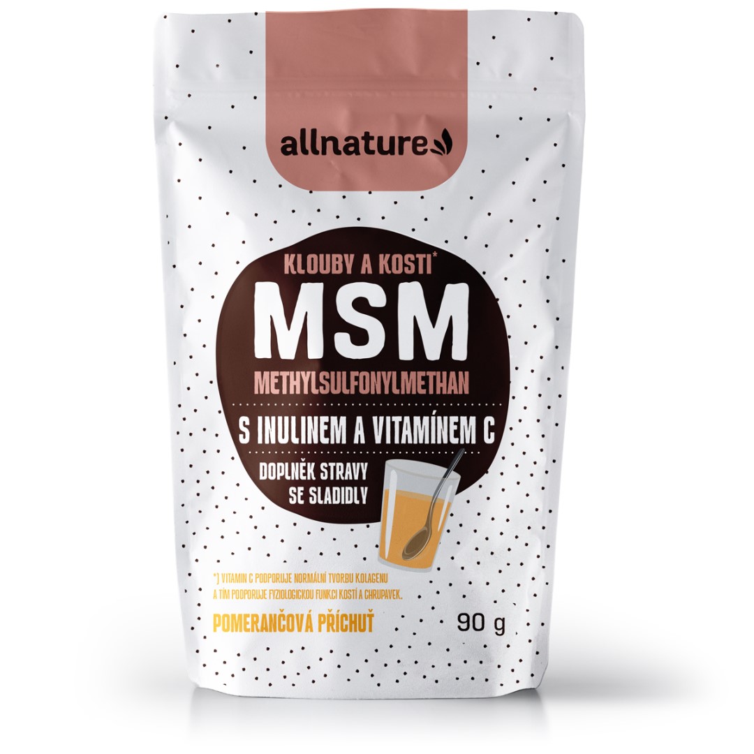 Zobrazit detail výrobku Allnature MSM s inulinem a vitamínem C - příchut pomeranč 90 g