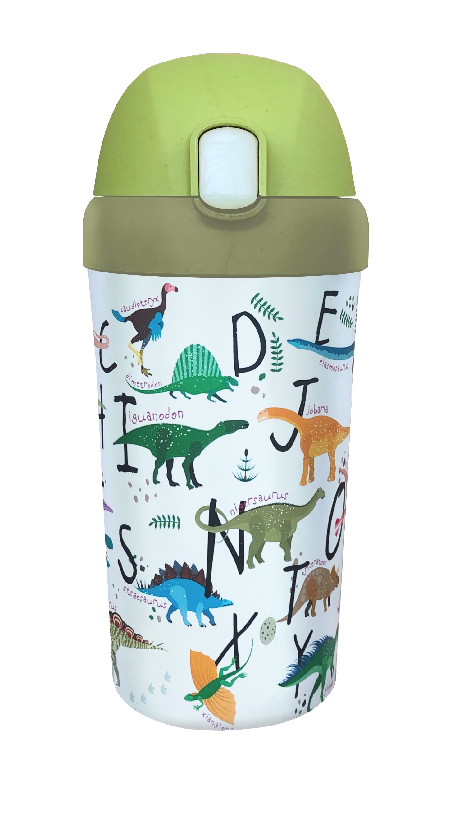 Zobrazit detail výrobku Bioloco Dětská láhev s brčkem Dinosaurus 400 ml