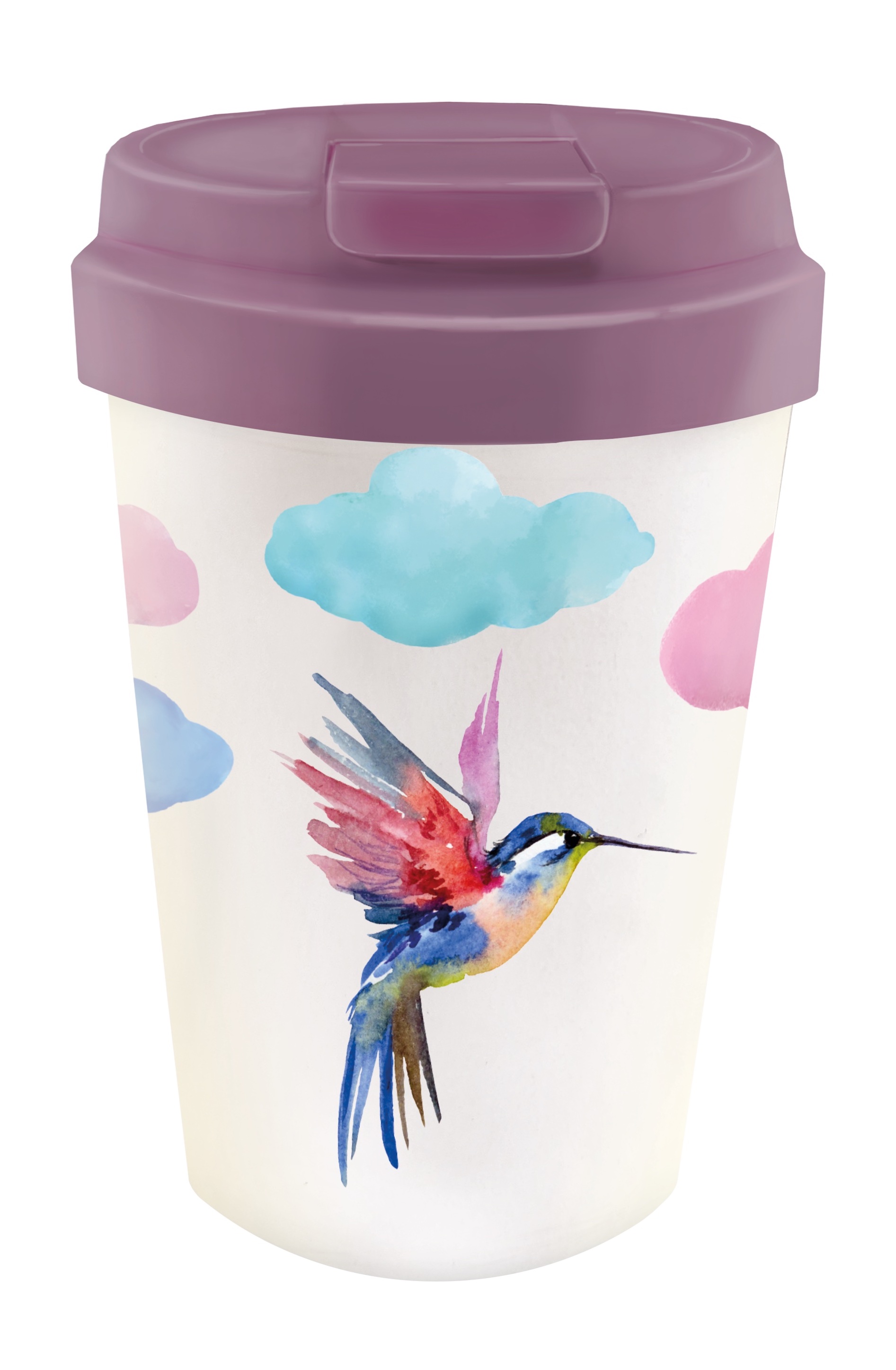 Zobrazit detail výrobku Bioloco Ekologický cestovní hrnek Watercolor bird 350 ml