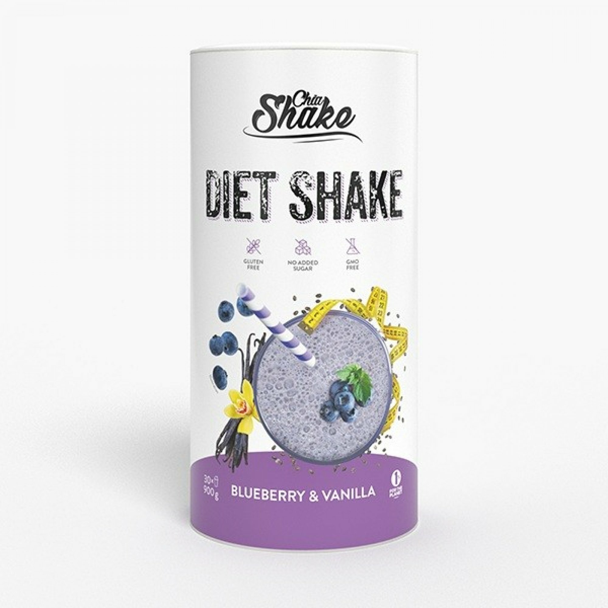 Zobrazit detail výrobku Chia Shake Dietní koktejl - Borůvka a vanilka 900 g