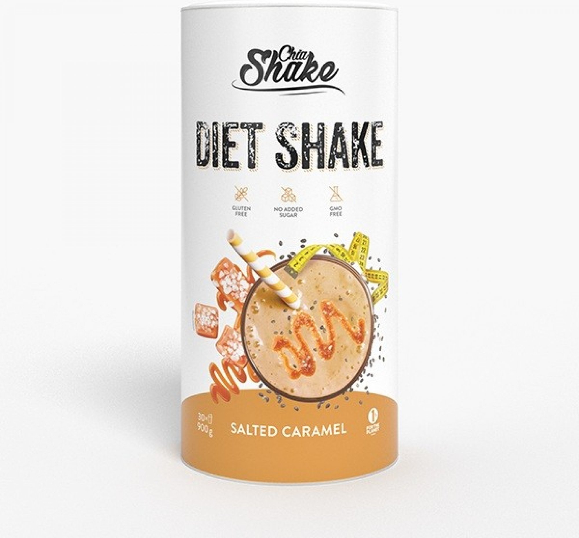 Chia Shake Dietní koktejl - Slaný karamel 900 g