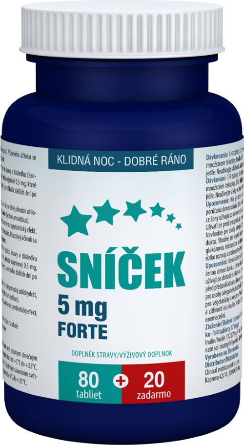 Clinical Sníček 5 mg forte 80 + 20 tablet