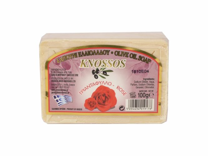 Knossos Olivové mýdlo s růží 100 g