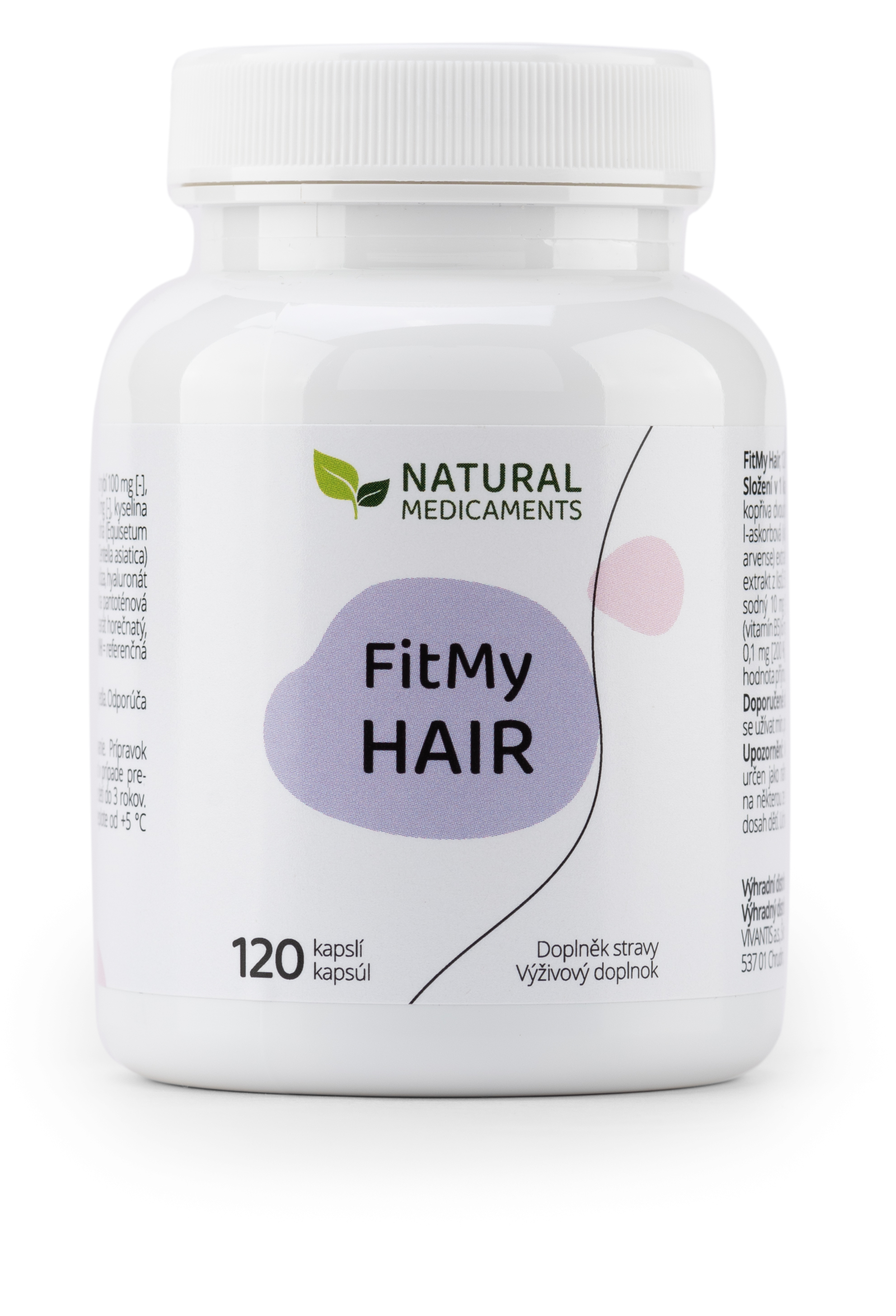 Zobrazit detail výrobku Natural Medicaments FitMy Hair pro zdravé a krásné vlasy 120 kapslí
