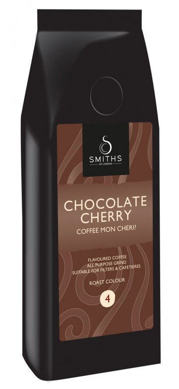 Smiths of London Káva ochucená Čokoláda Třešeň zrna 227 g