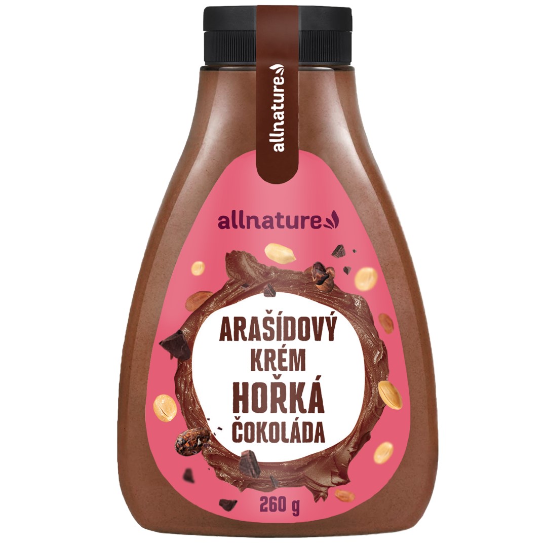 Zobrazit detail výrobku Allnature Arašídový krém s hořkou čokoládou 260 g