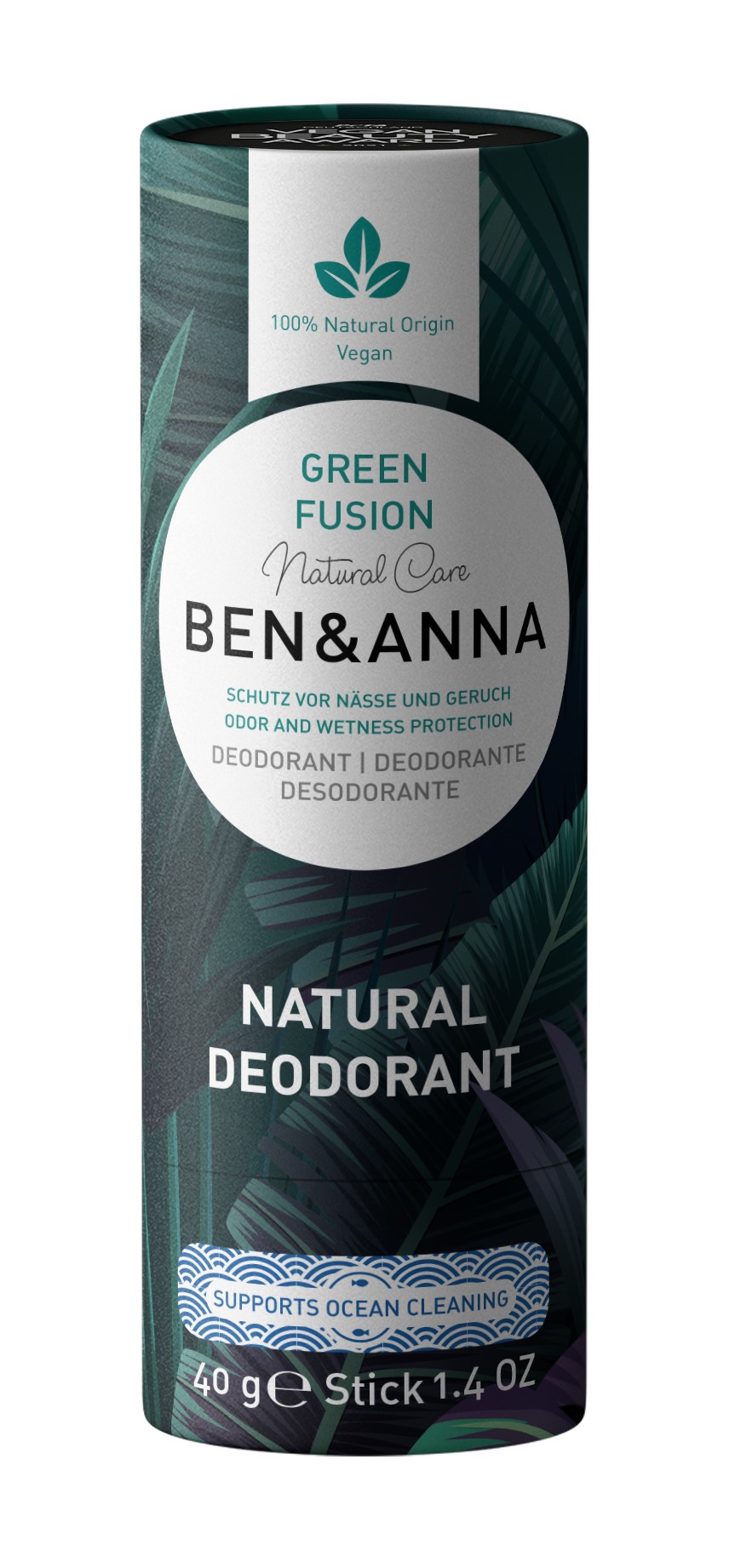 BEN & ANNA Tuhý deodorant Green Fusion 40 g