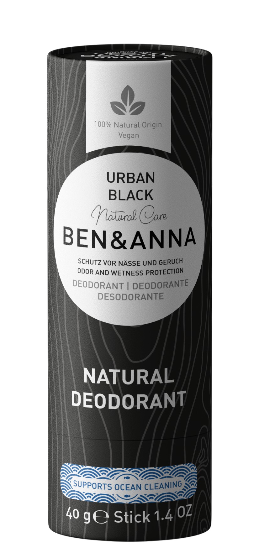 BEN & ANNA Tuhý deodorant Urban Black 40 g