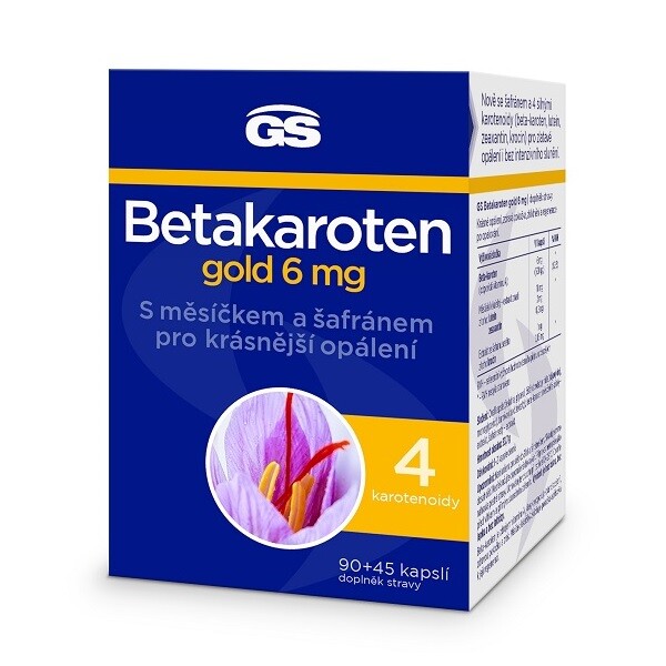 Zobrazit detail výrobku GreenSwan GS Betakaroten gold 6 mg 90 + 45 kapslí
