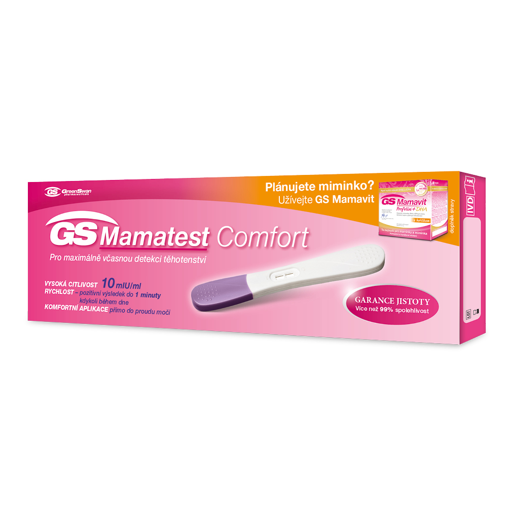 Zobrazit detail výrobku GreenSwan GS Mamatest Comfort těhotenský test