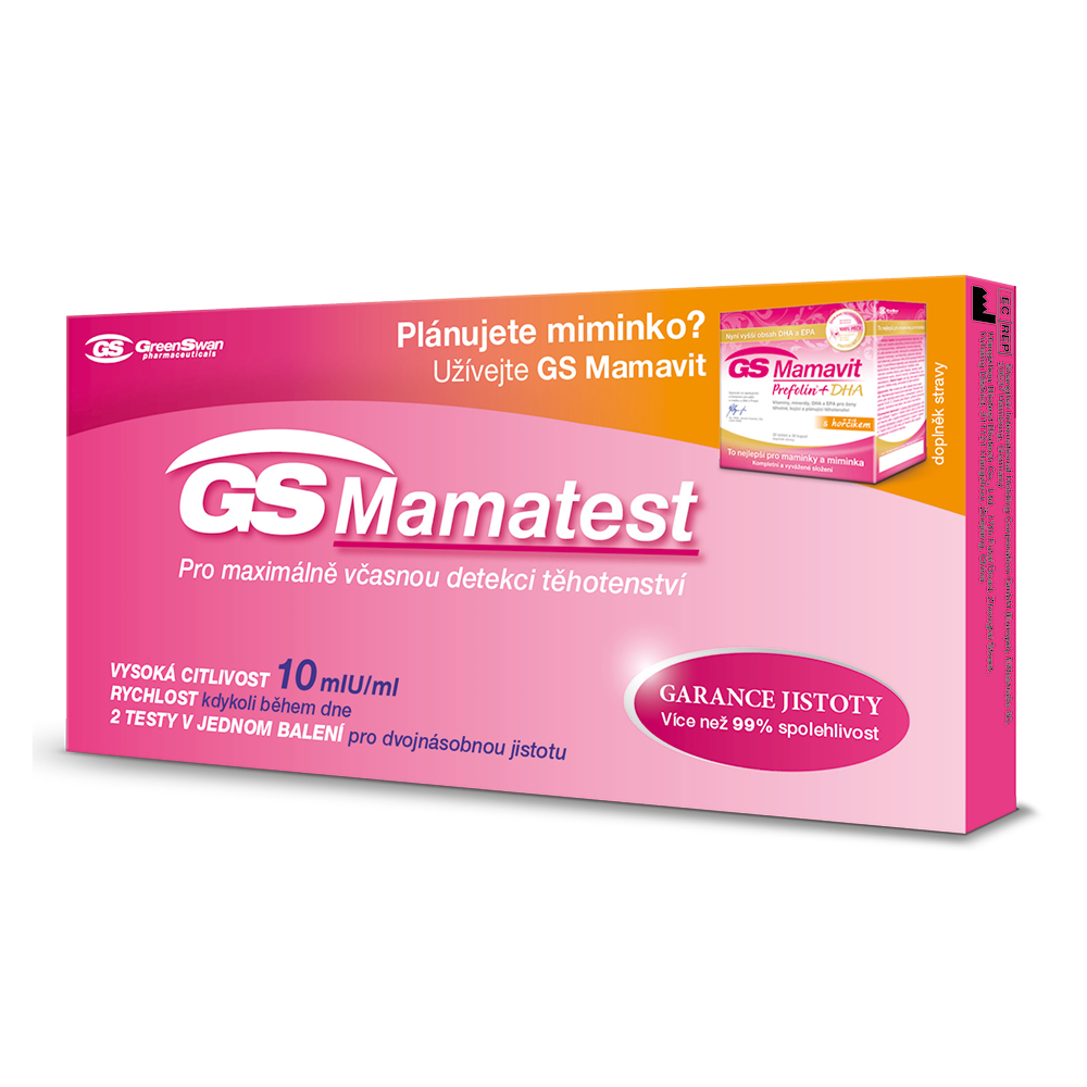 Zobrazit detail výrobku GreenSwan GS Mamatest těhotenský test 2 ks