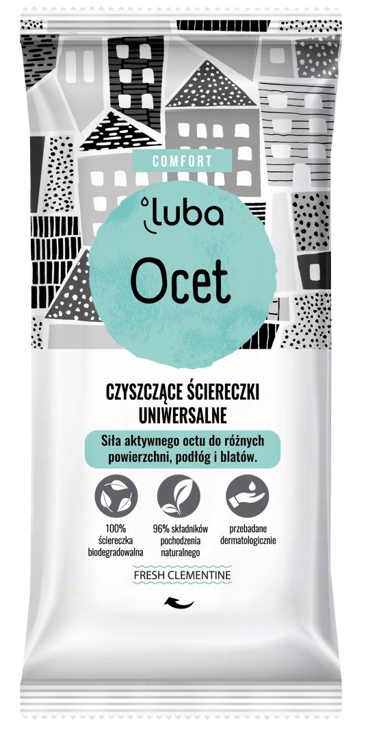 LUBA Čistící ubrousky s octem - různé povrchy 24 ks