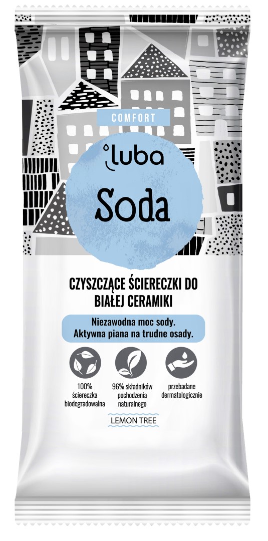 LUBA Čistící ubrousky se sodou - koupelna 24 ks