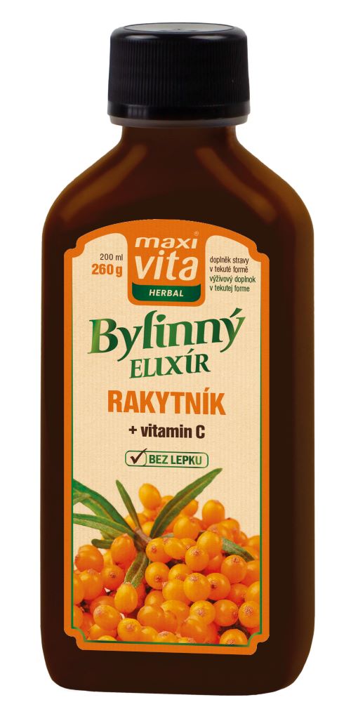 Maxi Vita Herbal Bylinný elixír Rakytník 200 ml