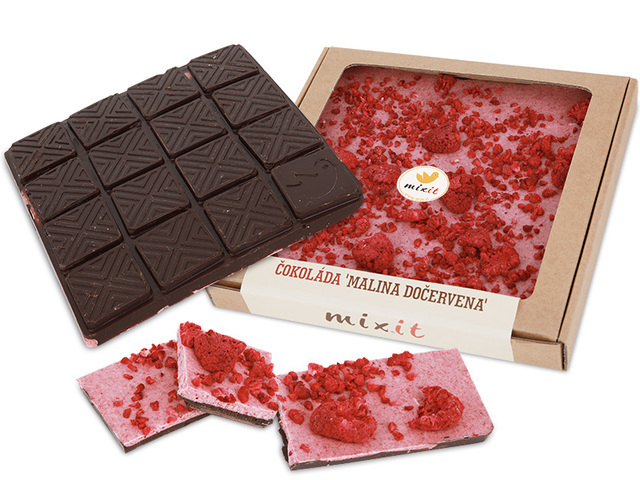 Zobrazit detail výrobku Mixit Čokoláda Malina dočervena 250 g
