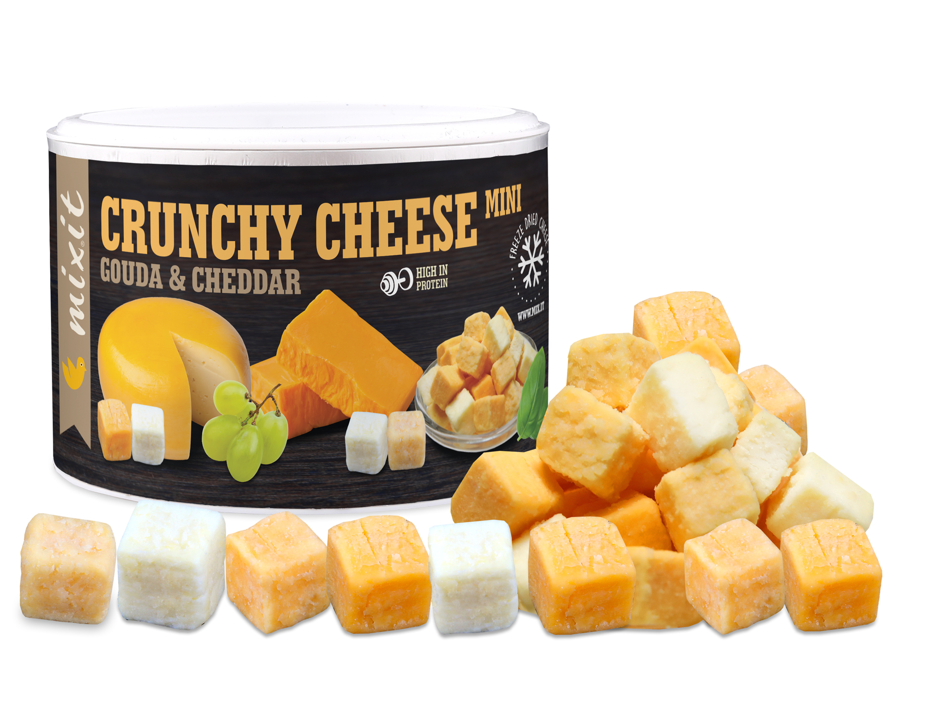 Zobrazit detail výrobku Mixit Mix křupavých sýrů Gouda & Čedar 135 g