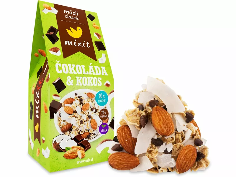 Zobrazit detail výrobku Mixit Müsli classic - Čokoláda & Kokos 320 g