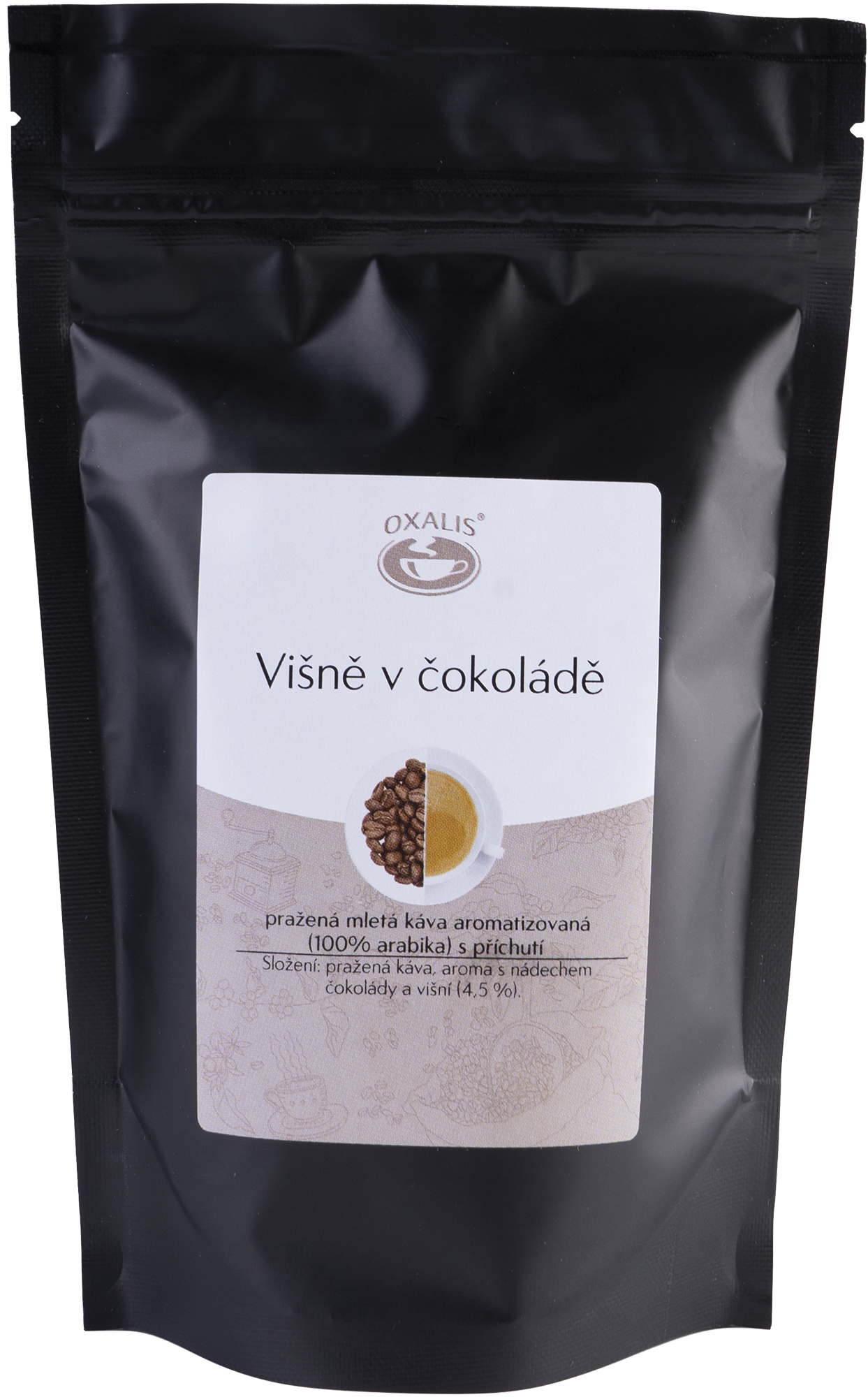 OXALIS Višně v čokoládě 150 g - mletá káva