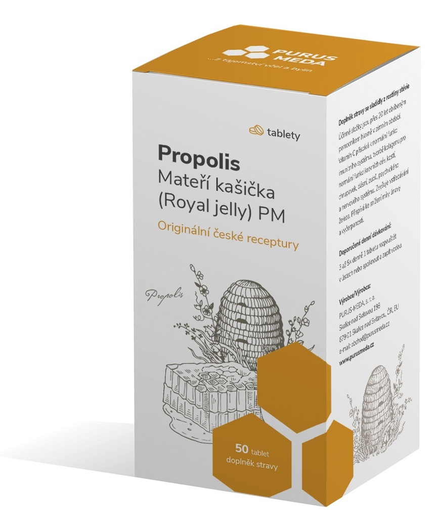 Zobrazit detail výrobku Purus Meda Propolis Mateří kašička Royal jell PM 50 tablet