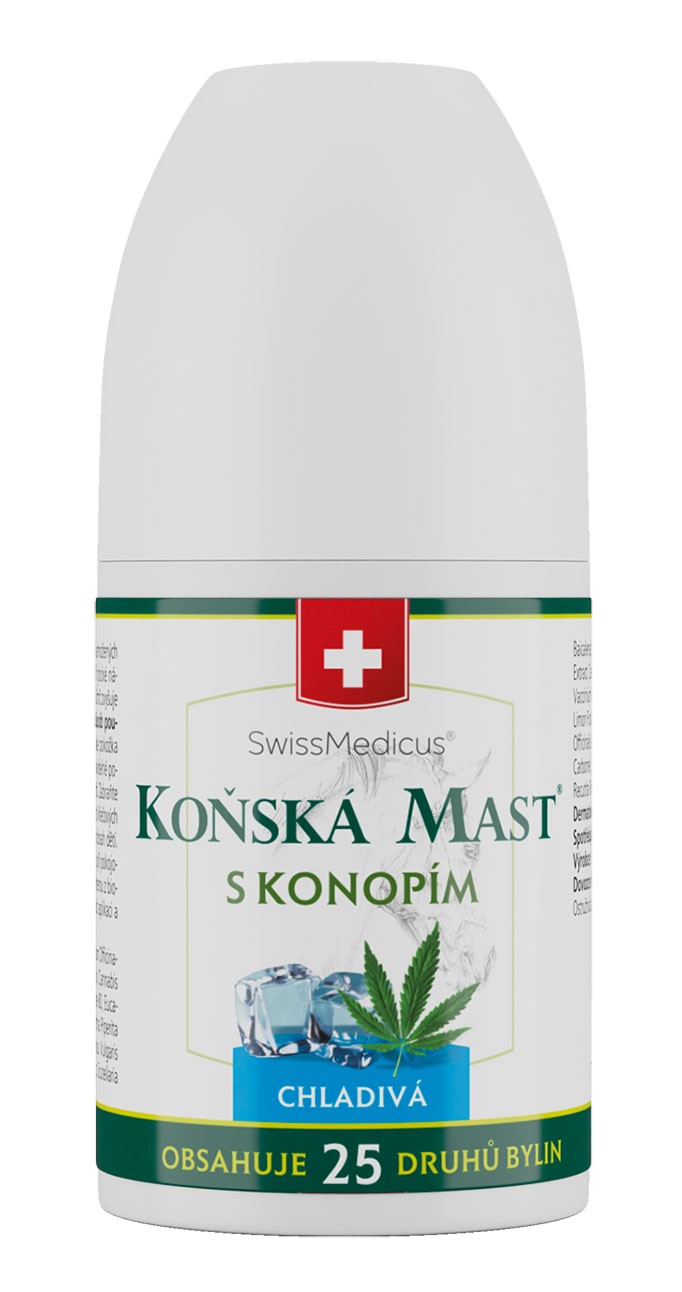 Zobrazit detail výrobku Swissmedicus Koňská mast s konopím chladivá – roll-on 90 ml