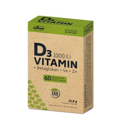 Zobrazit detail výrobku Vitar Vitamin D3 EKO 60 kapslí