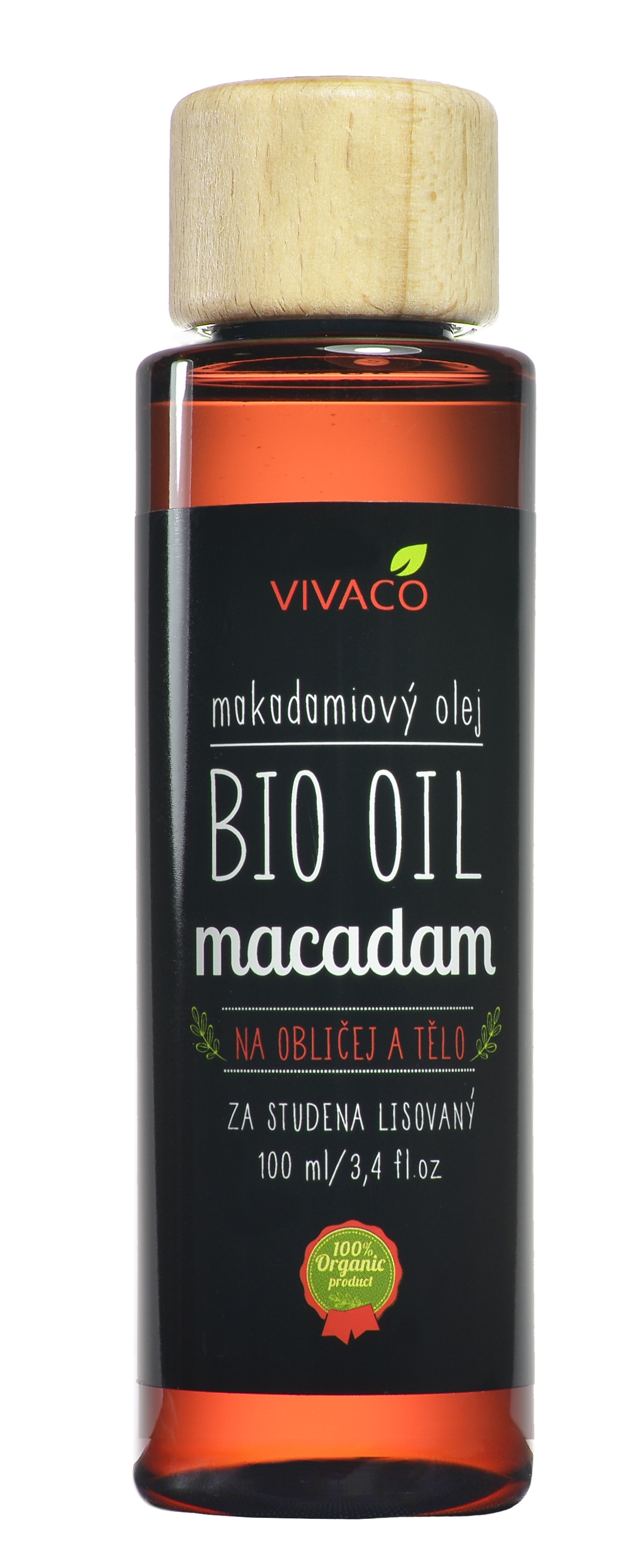 Vivaco Makadamiový olej na obličej a tělo BIO 100ml